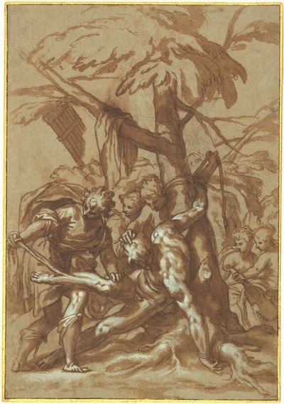 Flagingen av Marsyas av Paolo Farinati
