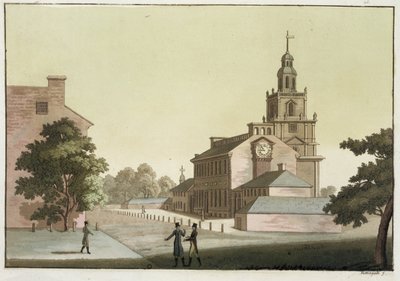 Independence Hall, Philadelphia, Pennsylvania, fra 