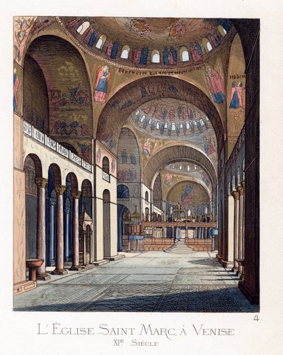Interiøret i San Marco-basilikaen i Venezia (Italia) av Paolo Mercuri