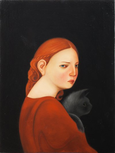 Laura, 2019 (olje på trepanel) av Paolo Perfranceschi