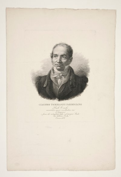 Portrett av Giacomo Tommasini Parmigiano av Paolo Toschi