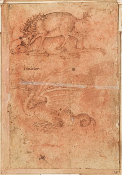 En enhjørning som dreper en hind og en drage av Paolo Uccello