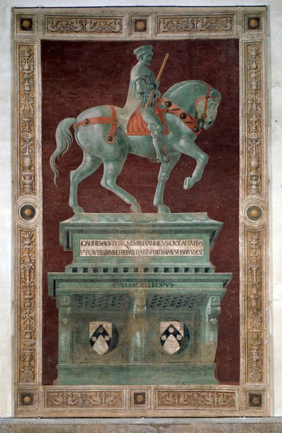 Begravelsesmonument til Sir John Hawkwood - Fresco av Paolo Uccello