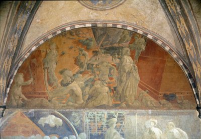 Livet til Noah, flommen og fjerning av vann - Fresco av Paolo Uccello