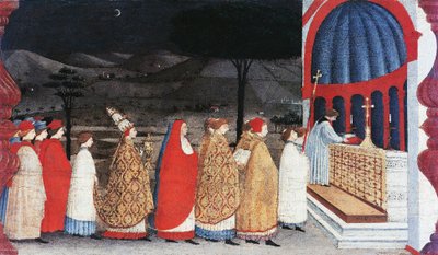 Predella av Miracle of the Profaned Host av Paolo Uccello