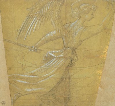 Studie av kalk med engel av Paolo Uccello