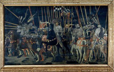 Motangrepet til Micheletto da Cotignola (Slaget ved San Romano). Andre episode som illustrerer motangrepet til Micheletto da Cotignola. Maleri av Paolo di Dono dit Paolo Uccello (1397-1475) av Paolo Uccello