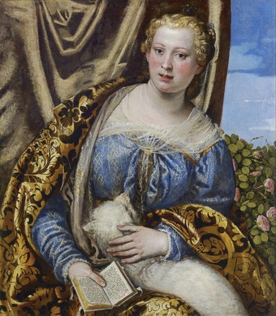 Portrett av en dame som Saint Agnes av Paolo Veronese