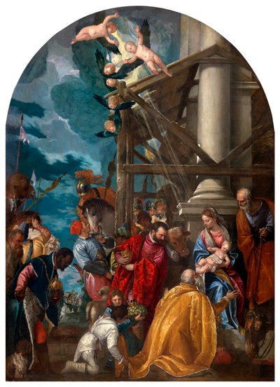 Tilbedelsen av magiene. av Paolo Veronese