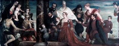 Madonnaen og Cuccina-familien, 1571 av Paolo Veronese