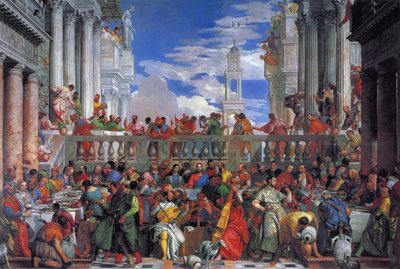 Bryllupsfesten i Cana, 1563 av Paolo Veronese