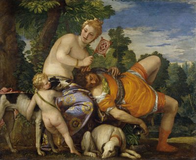 Venus og Adonis av Paolo Veronese