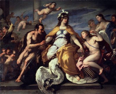 'Love and the Vices Disarm Judgement', slutten av 1600- eller begynnelsen av 1700-tallet av Paolo de