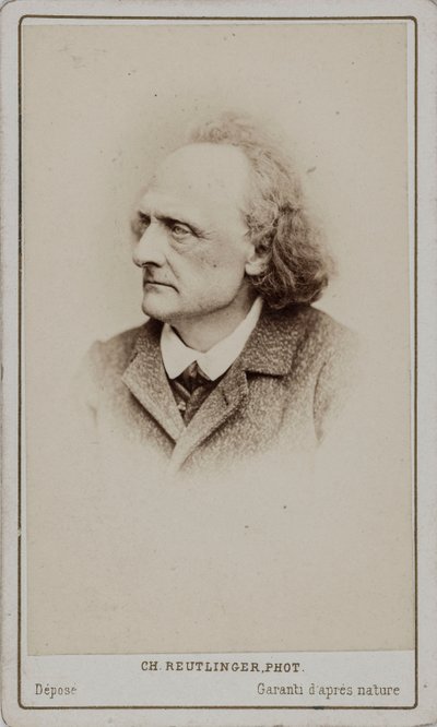 Portrett av pianisten og komponisten Henry Litolff 1818-1891. av Paris . Photo studio Reutlinger