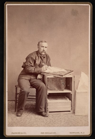 Portrett av Fred Mather 1833-1900, før 1887. av Parker and Co
