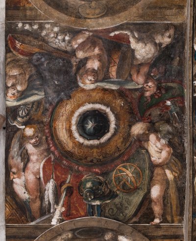 Putti, detalj, ca. 1523 (fersk) av Parmigianino