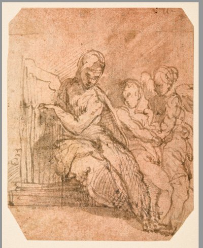 Saint Cecilia (til høyre) av Parmigianino