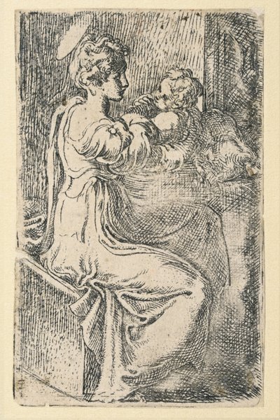 Jomfru og barn av Parmigianino