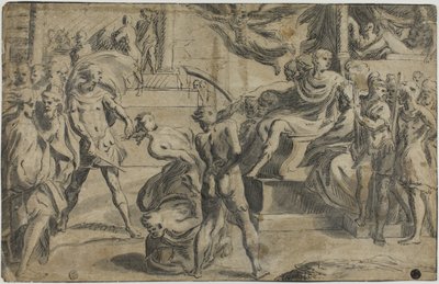 De hellige Peter og Pauls martyrium av Parmigianino