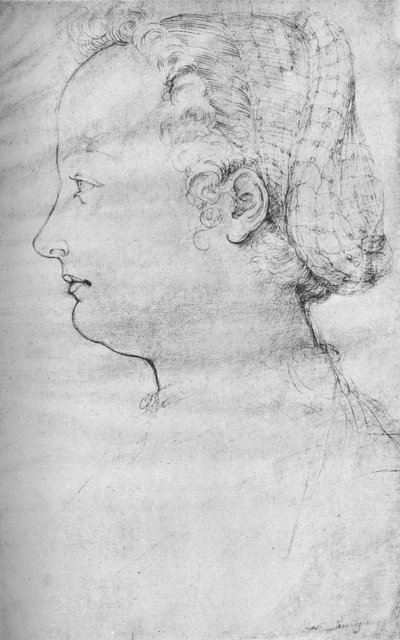 Portrait of a Lady, 1500-tallet, 1923 av Parmigianino