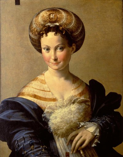 Portrett av en tyrkisk slave for ung kvinne, ca 1532 av Parmigianino