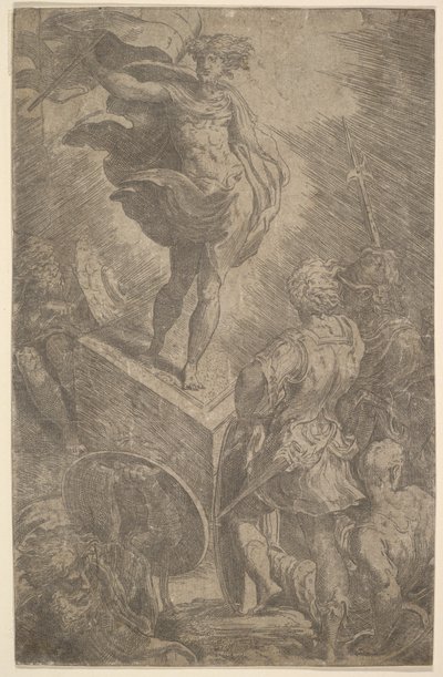 Oppstandelse, tidlig på 1500-tallet. av Parmigianino