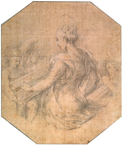 Den hellige Cecilia, c1527-1530 av Parmigianino