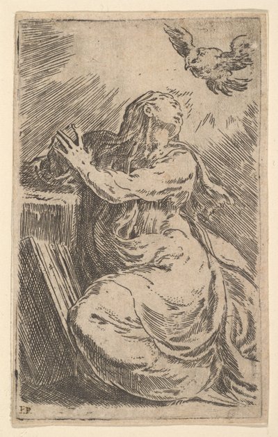 Bebudelsen, tidlig på 1500-tallet. av Parmigianino