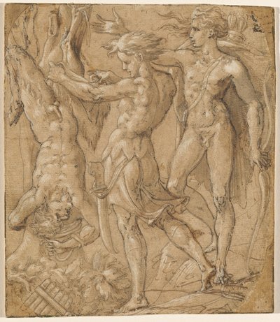Flagingen av Marsyas av Parmigianino