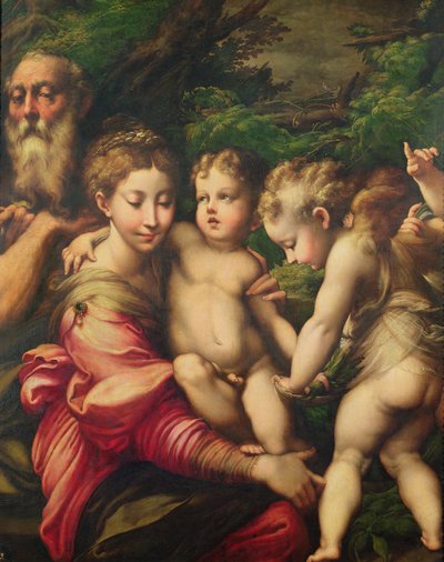 Den hellige familie (hvil på flukten til Egypt) 1524 av Parmigianino