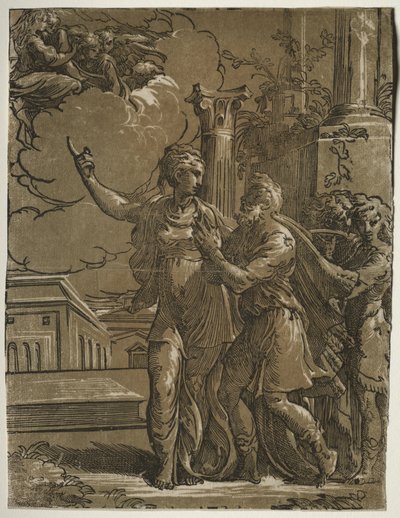 Tiburtine Sibyl og keiser Augustus, ca. 1527-153031. av Parmigianino
