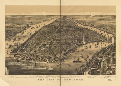 Byen New York av Parsons and Atwater; Currier and Ives