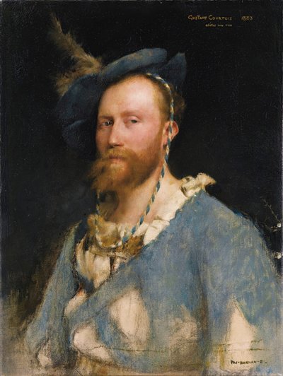Portrett av kunstneren Gustave Courtois 1852-1923, 1883. av Pascal Adolphe Jean Dagnan Bouveret
