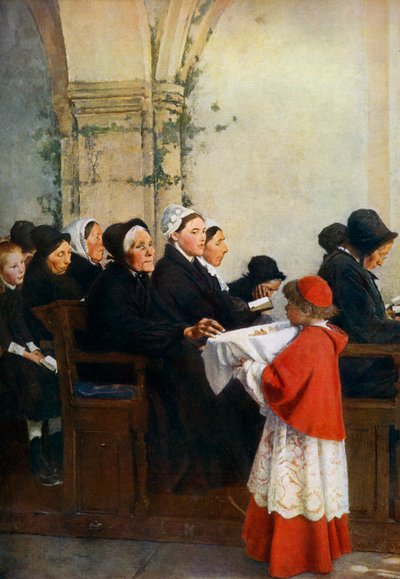 Det velsignede brød, c1879, 1912. av Pascal Adolphe Jean Dagnan Bouveret