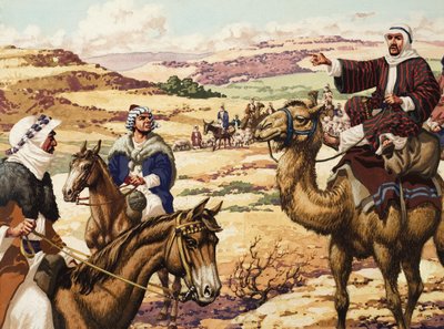 Biblische Szene von Pat (1907-95) Nicolle