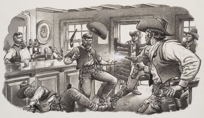 Cowboys von Oregon von Pat (1907-95) Nicolle