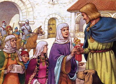 Malcolm heiratet die englische Prinzessin Margaret von Pat (1907-95) Nicolle