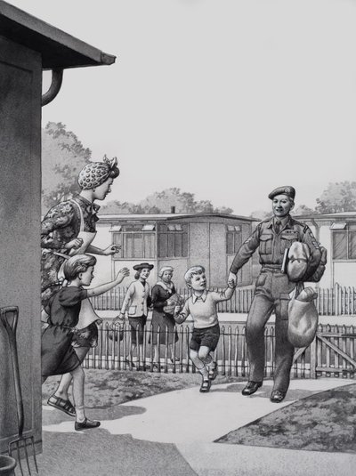 Fertighäuser von Pat (1907-95) Nicolle