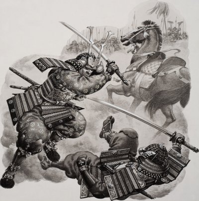 Samurai von Pat (1907-95) Nicolle