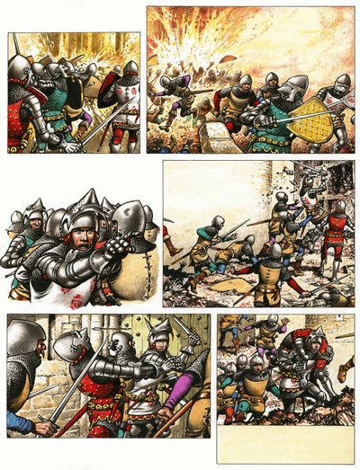 Sir Nigel, basierend auf dem Roman von Sir Arthur Conan Doyle von Pat (1907-95) Nicolle