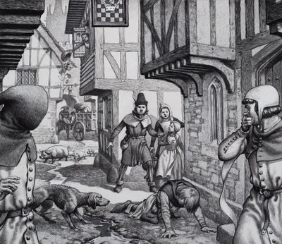 Der Schwarze Tod von Pat (1907-95) Nicolle