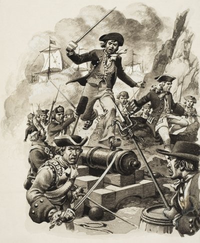 Eroberung von Gibraltar von Pat (1907-95) Nicolle