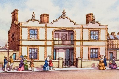 Modellgebäude, die in der Nähe der Großen Ausstellung gebaut wurden von Pat (1907-95) Nicolle