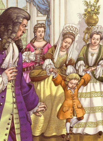 Prinz William konnte im Alter von fünf Jahren nicht ohne Hilfe gehen von Pat (1907-95) Nicolle