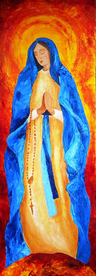 Madonna av rosenkransen, 2011 av Patricia Brintle