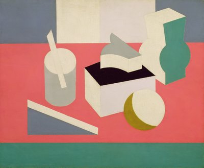 Peinture Nature Morte, 1919 (olje og blyant på lerret) av Patrick Henry Bruce