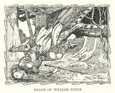 William Rufus#39; død (litografi) av Patten (after) Wilson