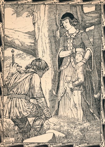 Margaret og røveren, 1902 av Patten Wilson