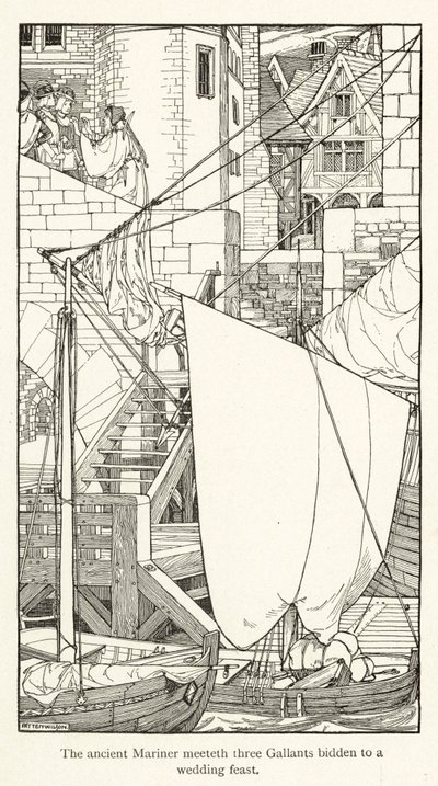Rime of the Ancient Mariner (gravering) av Patten Wilson