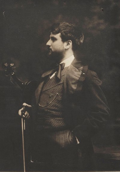 Portrett av fiolinisten og komponisten Joan Manén y Planas 1883-1971, ca. 1910. av Pau Audouard